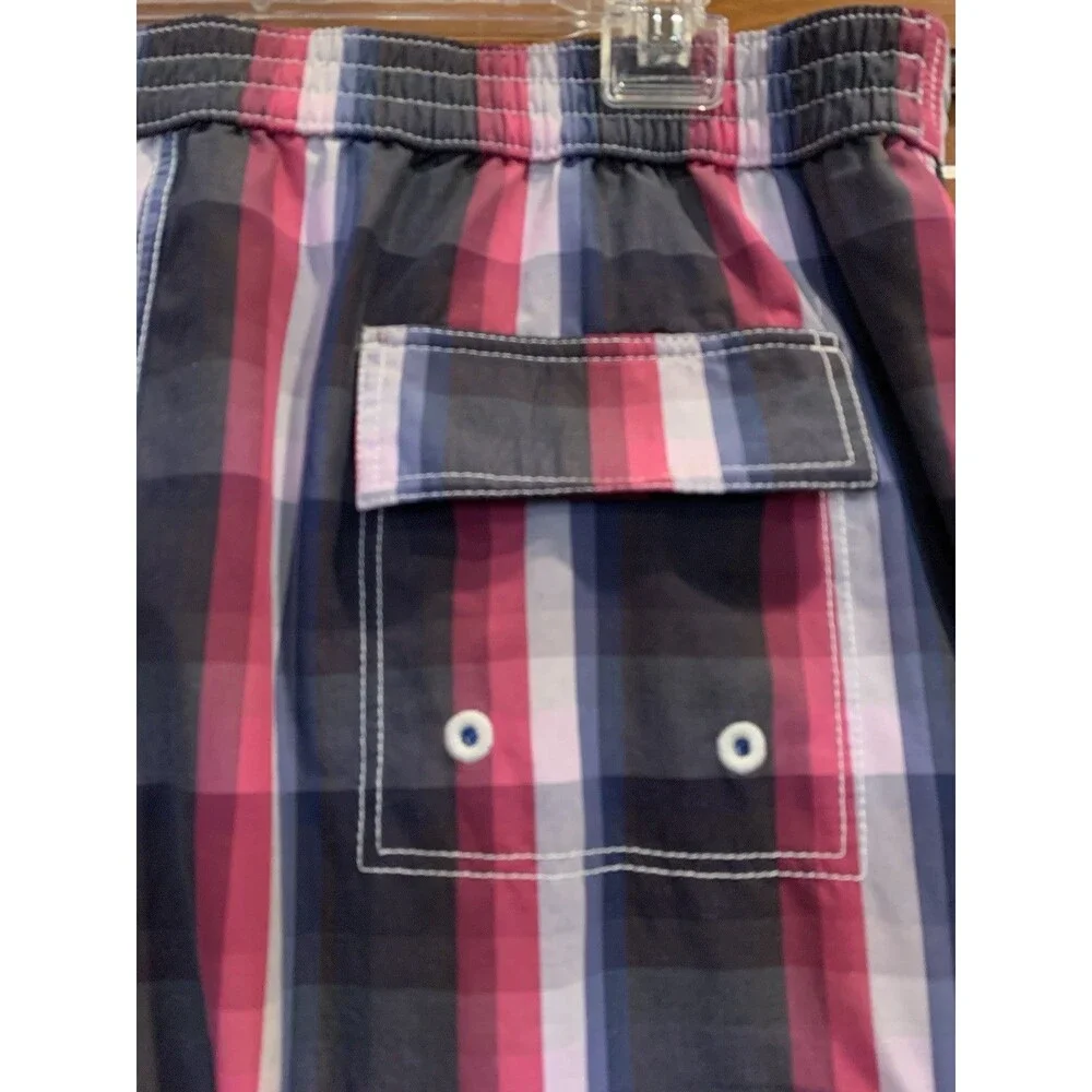 Tommy Bahama Men’s Sz XL Swim Trunks Swimsuit Check Lined Preppy Beach Vacation